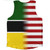 American Flag And Mozambique Flag Combination Athletic Tank Top