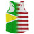 American Flag And Guyana Flag Combination Running Racerback Singlet Track Tank Top