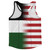 American Flag And Jordan Flag Combination Running Racerback Singlet Track Tank Top