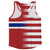 American Flag And Norway Flag Combination Running Racerback Singlet Track Tank Top