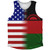 American Flag And Malawi Flag Combination Athletic Tank Top