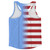 American Flag And Fiji Flag Combination Running Racerback Singlet Track Tank Top