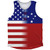 American Flag And Samoa Flag Combination Athletic Tank Top