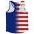 American Flag And The Cook Islands Flag Combination Running Racerback Singlet Track Tank Top