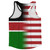 American Flag And Kenya Flag Combination Running Racerback Singlet Track Tank Top