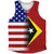 American Flag And Timor-Leste Flag Combination Athletic Tank Top