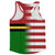 American Flag And Vanuatu Flag Combination Running Racerback Singlet Track Tank Top