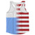 American Flag And San Marino Flag Combination Running Racerback Singlet Track Tank Top