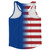 American Flag And Kosovo Flag Combination Running Racerback Singlet Track Tank Top