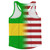 American Flag And Sao Tome & Principe Flag Combination Running Racerback Singlet Track Tank Top