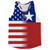 American Flag And Chile Flag Combination Running Racerback Singlet Track Tank Top