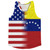 American Flag And Venezuela Flag Combination Running Racerback Singlet Track Tank Top