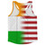 American Flag And India Flag Combination Running Racerback Singlet Track Tank Top
