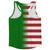 American Flag And Brazil Flag Combination Running Racerback Singlet Track Tank Top