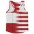 American Flag And Austria Flag Combination Running Racerback Singlet Track Tank Top