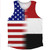 American Flag And Yemen Flag Combination Athletic Tank Top