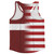 American Flag And Latvia Flag Combination Running Racerback Singlet Track Tank Top