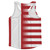American Flag And Peru Flag Combination Running Racerback Singlet Track Tank Top