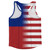 American Flag And Philippines Flag Combination Running Racerback Singlet Track Tank Top