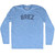 Brez Adult Tri-Blend Long Sleeve T-shirt - Athletic Blue