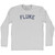 Fluke Adult Cotton Long Sleeve T-shirt - Grey Heather