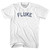 Fluke Womens Cotton Junior Cut T-Shirt - White