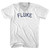 Fluke Adult Tri-Blend V-neck T-shirt - White