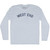 West End Adult Tri-Blend Long Sleeve T-shirt - Athletic White