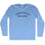 Focused Practice Wins Games Adult Tri-Blend Long Sleeve T-shirt - Athletic Blue
