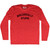 Biologically Stupid Adult Tri-Blend Long Sleeve T-shirt - Athletic Red