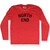 North End Adult Tri-Blend Long Sleeve T-shirt - Athletic Red
