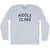 Middle Class Adult Tri-Blend Long Sleeve T-shirt - Athletic White