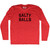 Salty Balls Adult Tri-Blend Long Sleeve T-shirt - Athletic Red
