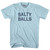 Salty Balls Adult Cotton T-shirt - Light Blue