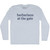 Barbarians at the Gate Rage Font Adult Tri-Blend Long Sleeve T-shirt - Athletic White