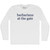 Barbarians at the Gate Rage Font Adult Cotton Long Sleeve T-shirt - White