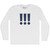 Exclamation Points Adult Cotton Long Sleeve T-shirt - White