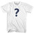 Question Mark Womens Cotton Junior Cut T-Shirt - White