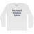 Keyboard Freedom Fighter Rage Font Adult Cotton Long Sleeve T-shirt - White