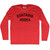 Contains Vodka Adult Tri-Blend Long Sleeve T-shirt - Athletic Red