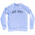 Joe Dirt Adult Tri-Blend Sweatshirt - White
