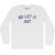 Go Let It Out Adult Cotton Long Sleeve T-shirt - White