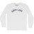Loon Lake Adult Cotton Long Sleeve T-shirt - White