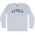 Azteca Adult Tri-Blend Long Sleeve T-shirt - Athletic White