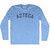 Azteca Adult Tri-Blend Long Sleeve T-shirt - Athletic Blue