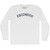 Escondido Adult Cotton Long Sleeve T-shirt - White