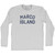 Marco Island Adult Cotton Long Sleeve T-shirt - Grey Heather