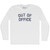 Out of Office Adult Cotton Long Sleeve T-shirt - White
