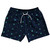 Tequila Pattern 5" Swim Shorts Made in USA - Navy Blue