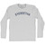 Eyebeetha Ibiza Pronunciation Adult Cotton Long Sleeve T-shirt - Grey Heather